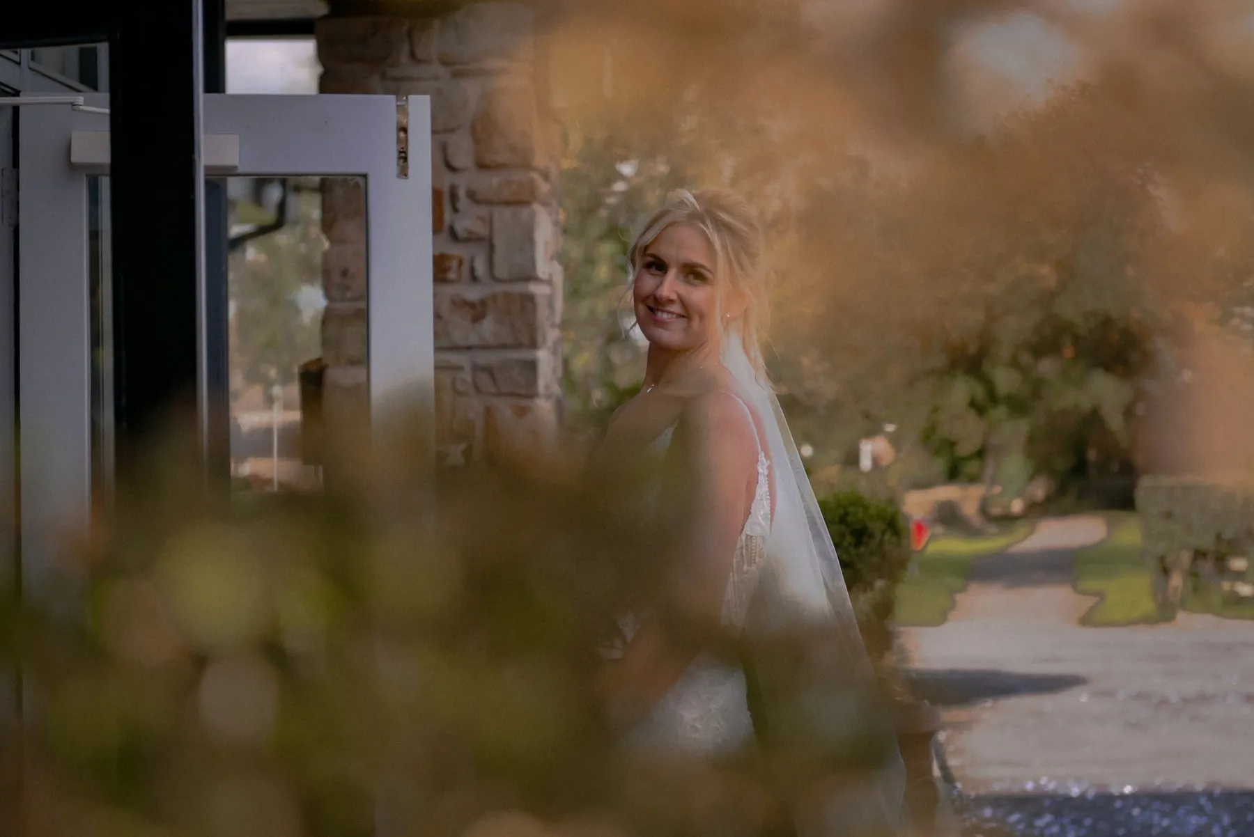 Natural bridal portrait in soft daylight, Garstang wedding photography